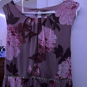 Floral Kids Dress in Pink and Brown